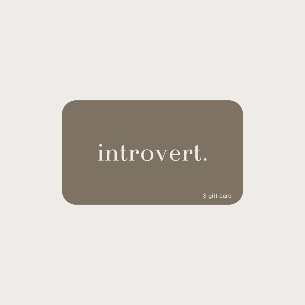 gift card | introvert. - Gift Card