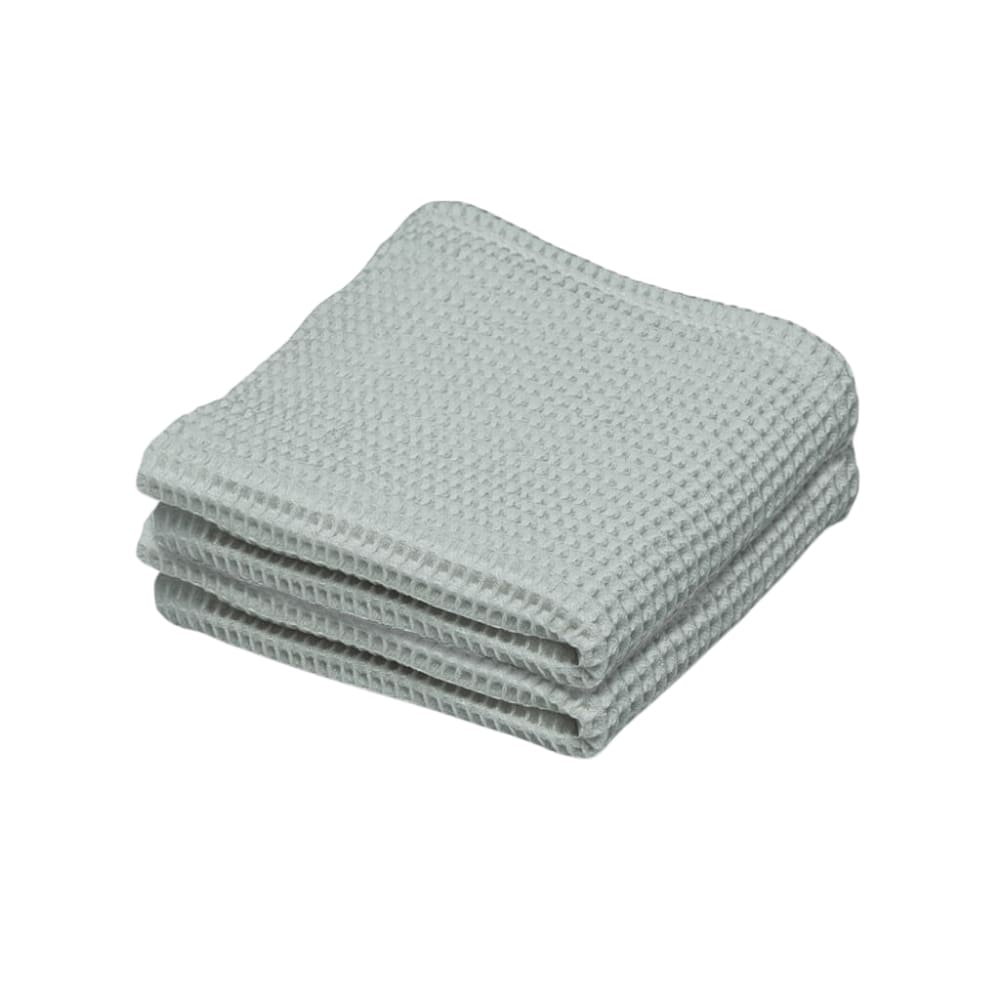 Slate Cotton Waffle Weave - durable & absorbent kitchen linen