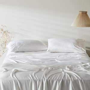 Bamboo Lyocell Pillowcase Set - King / Feather White - 