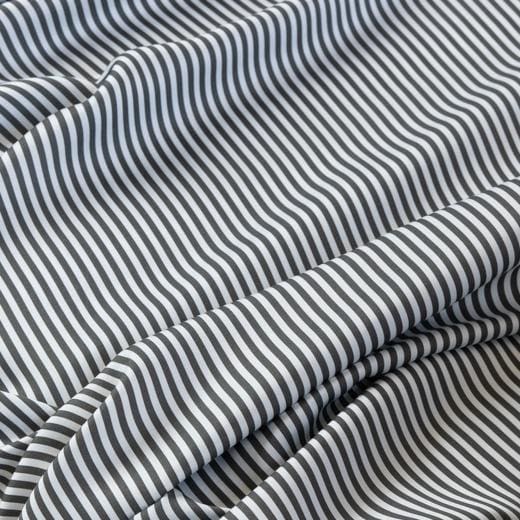 Bamboo Lyocell Pillowcase Set - Standard / Grey Stripes - 