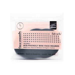 Eco-Friendly Mini Face Rounds | Black - cotton bamboo rounds
