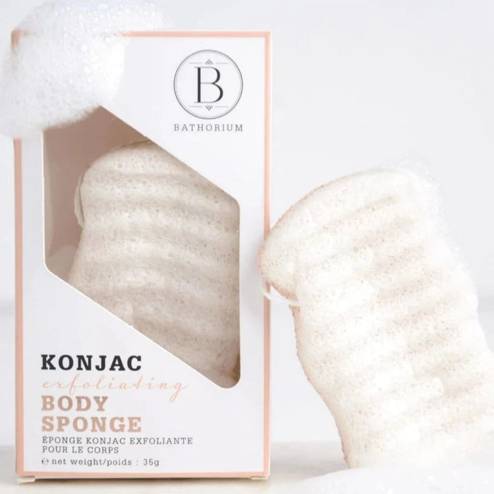 Konjac Walnut Shell Exfoliating Body Sponge - exfoliating
