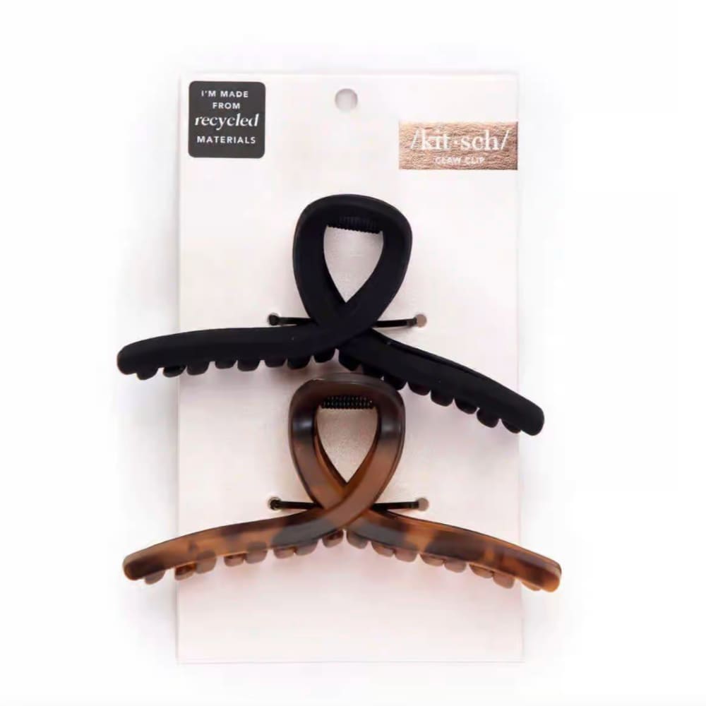 Large Loop Claw Clips 2pc | Recycled Plastic - Hair Clips