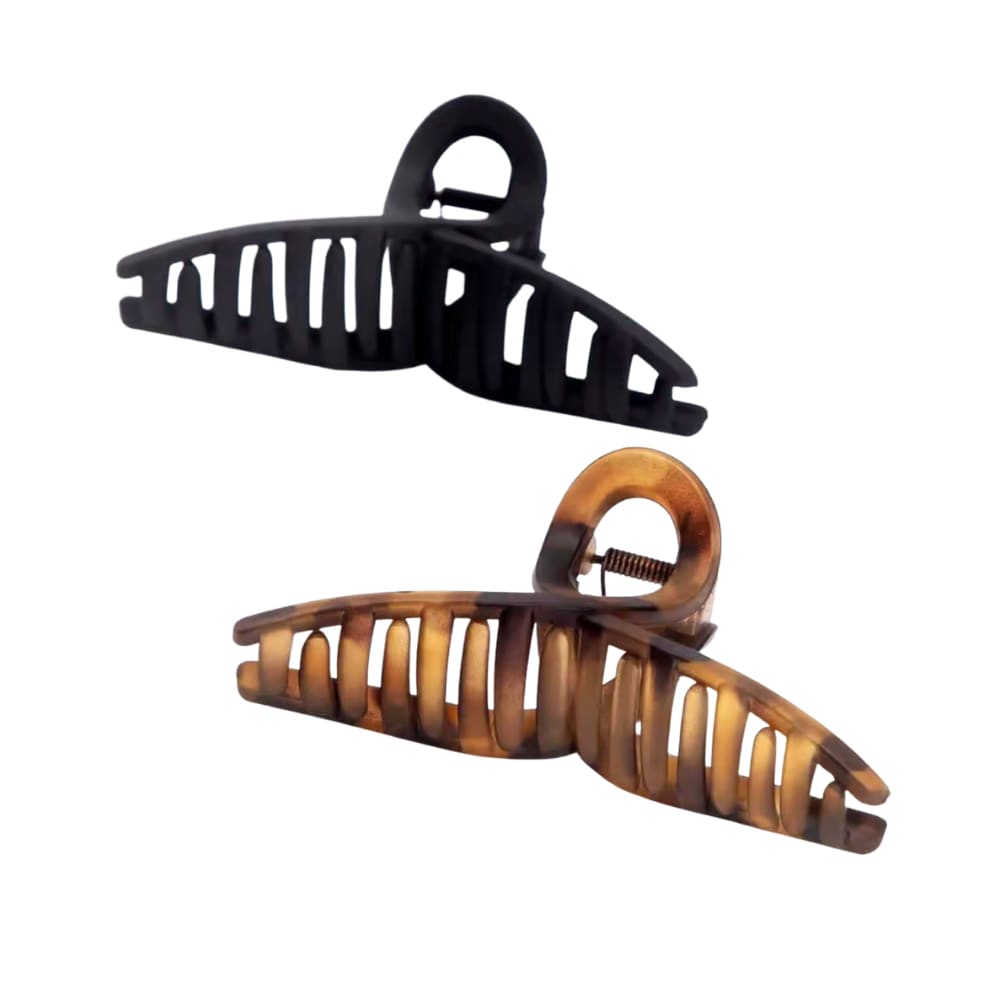 Large Loop Claw Clips 2pc | Recycled Plastic - Hair Clips