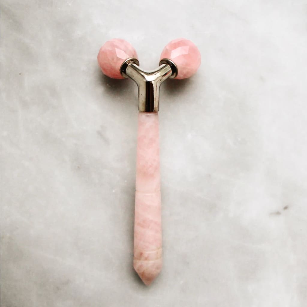 Rose Quartz Tension Melting Massager for Face & Neck - Face 